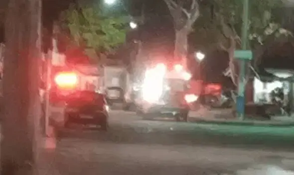 Morador curioso filmou helicóptero da Polícia e acaba levando “jato” de luz nos olhos