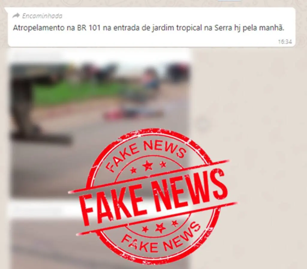 Fato ou Fake: fotos de homem atropelado (sem cabeça) aconteceu na Serra?