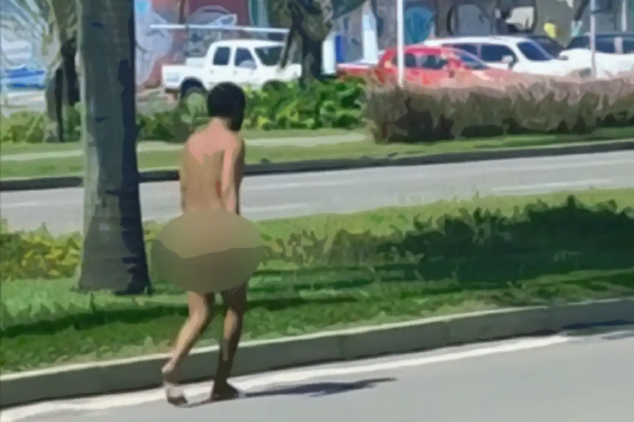 Calor? Vídeo de homem andando pelado em Laranjeiras viraliza no WhatsApp