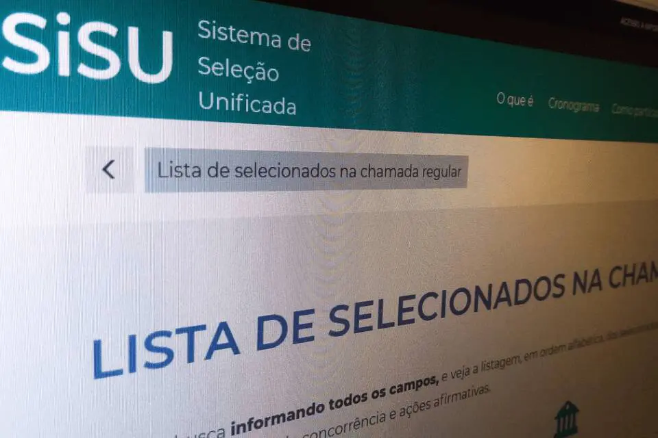 Estudantes têm até próxima terça-feira (8), para participar da primeira chamada do SISU