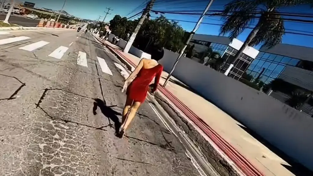 Vídeo: Mulher tranca marido dentro do motel e sai para comprar cocaína na Serra