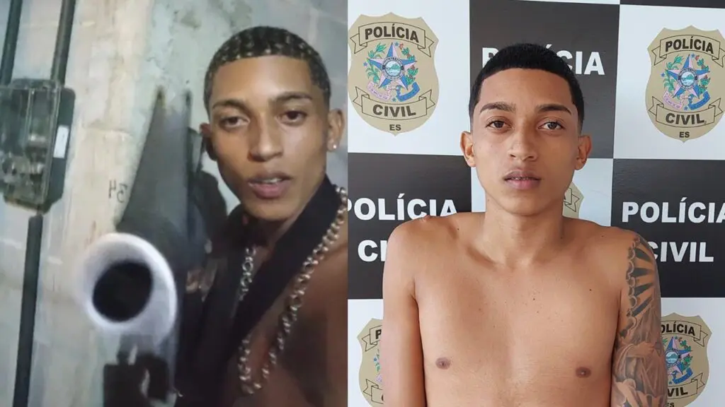 Pega a visão: Gerente do tráfico divulga vídeo intimidando rivais e 10 dias depois acaba preso pela DHPP Serra