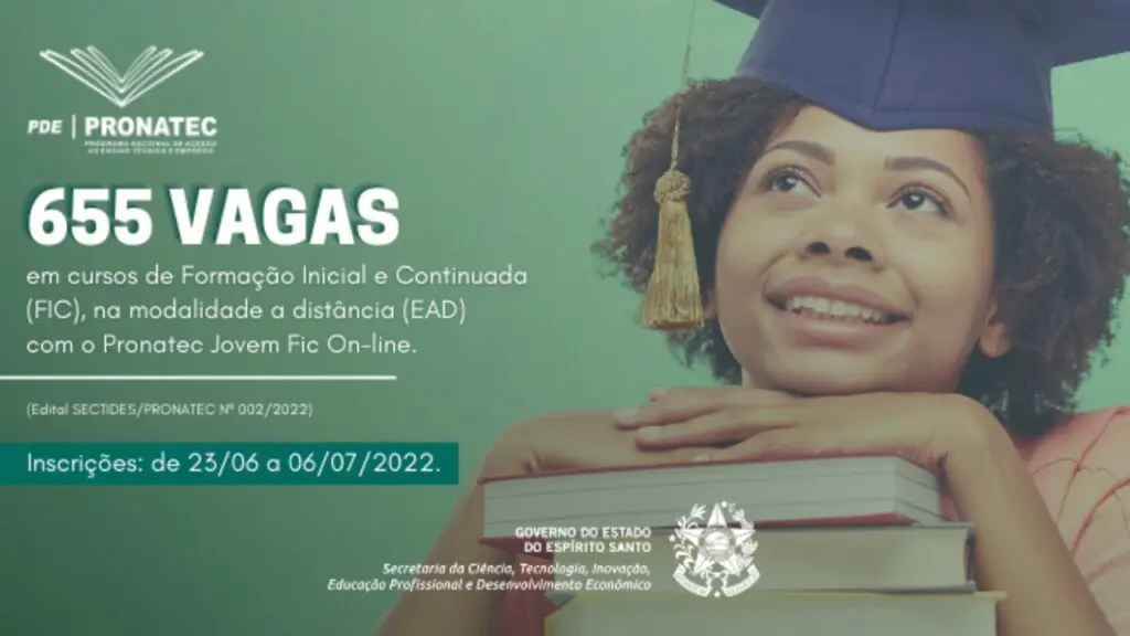 Governo ES anuncia inscrições abertas para cursos on-line com 655 vagas