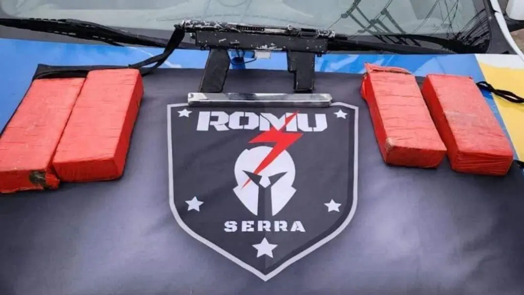ROMU: agentes da guarda municipal apreendem trabuco e 4Kg de erva no Parque Residencial Tubarão