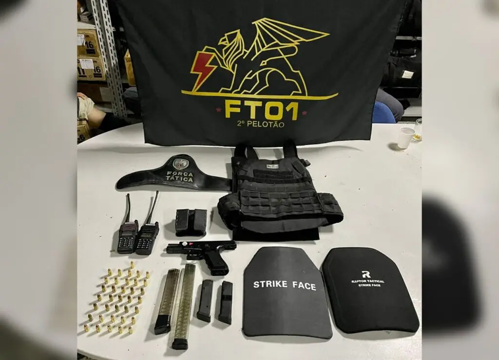Polícia Militar apreende arma, colete balístico e rádios comunicadores no Bonfim após frenética troca de tiros