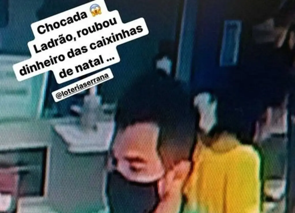 Homem furta caixinha de natal em Lotérica na Serra