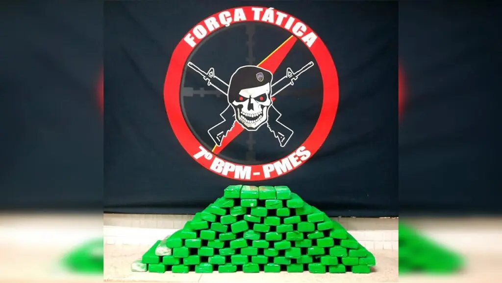 Polícia Militar realiza operação e apreende 75 tabletes de maconha em bairro de Cariacica