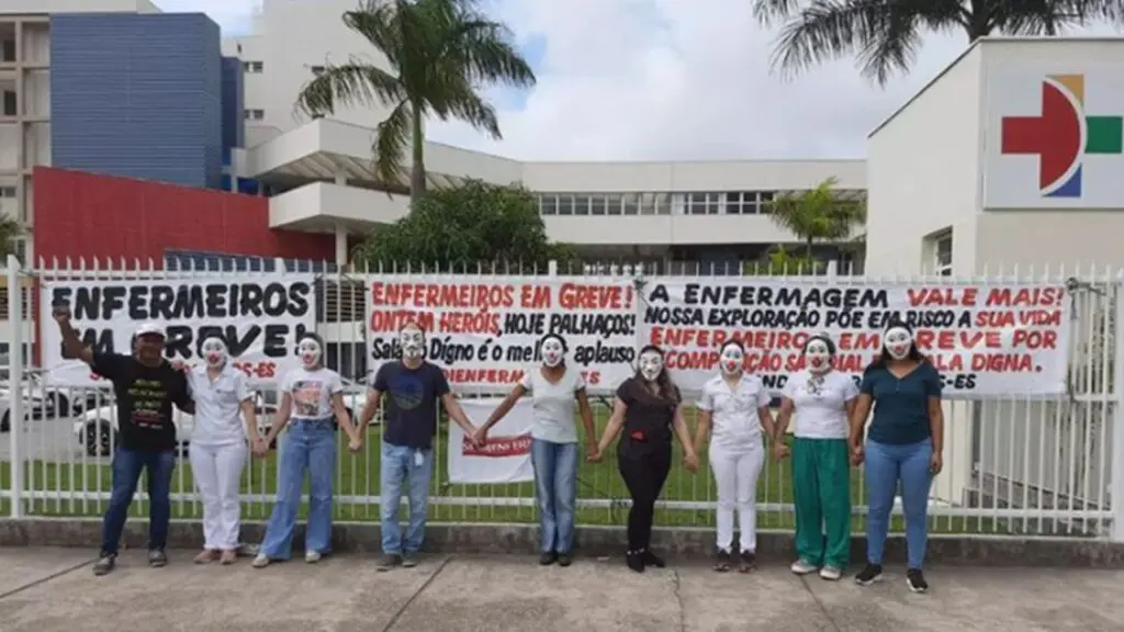 Greve da enfermagem atinge Hospital Jaime dos Santos Neves na Serra