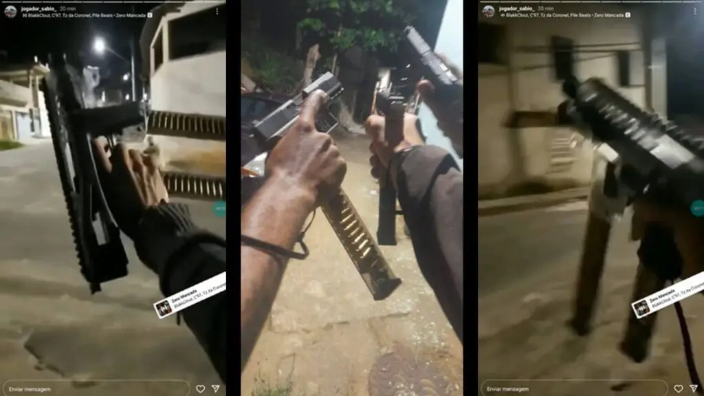 Traficantes rivais ostentam armas na 37 e pode ser o começo do fim da guerra do tráfico no Planalto Serrano