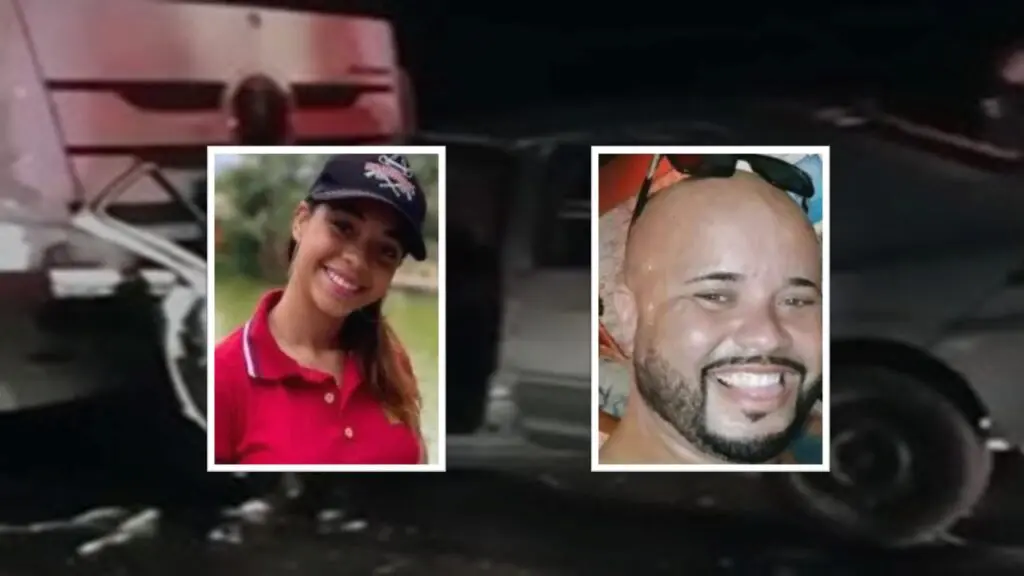 Vídeo: tio e sobrinha morrem após batida frontal com carreta na BR-101
