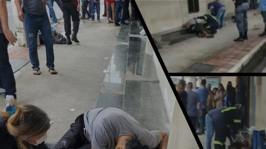 Morador da Serra é baleado por atiradores em dois carros no centro de Vitória