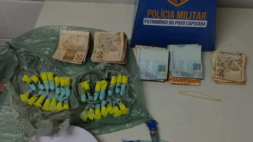 PM prende dois “frentes” do tráfico com mais de 4 mil reais no bairro Serra Dourada II