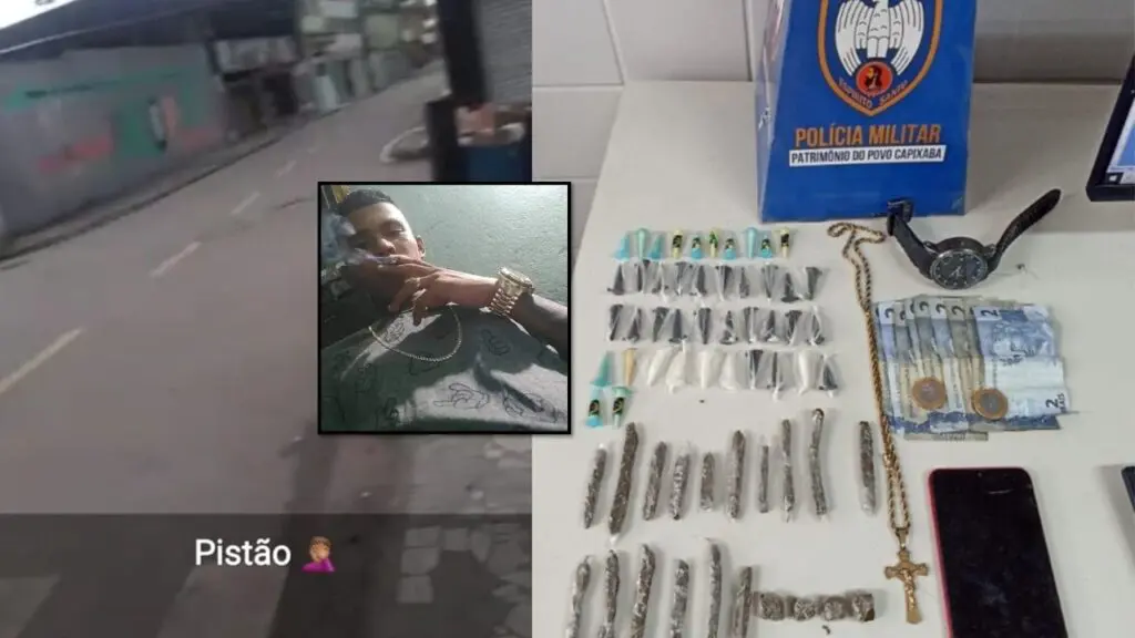 “Queimado” faz stories tirando onda minutos antes de ser preso em Jardim Carapina