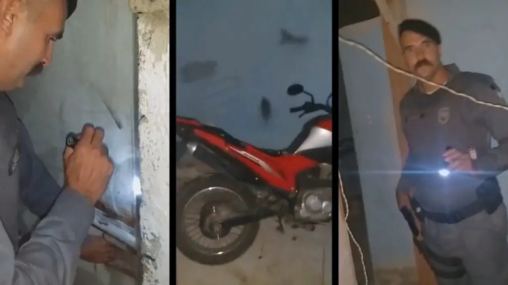 Vídeo: equipe da Polícia Militar recupera 4 motos roubadas dentro de residência em Jacaraípe