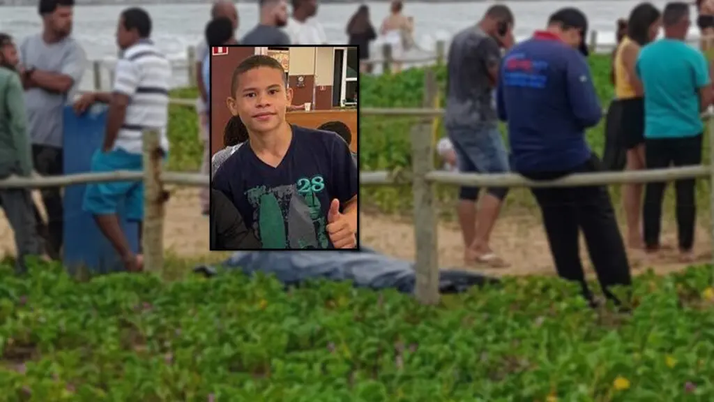 Encontrado o corpo do menino de 12 anos afogado na Praia de Jacaraípe Encontrado o corpo do menino de 12 anos afogado na Praia de Jacaraípe