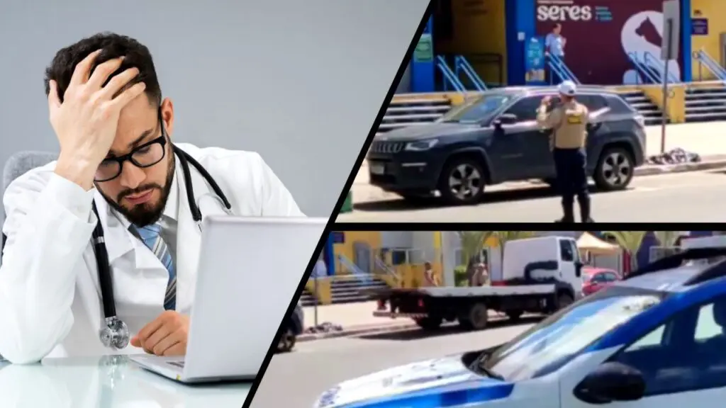 Motorista “vacilão” estaciona em frente de garagem e tem veículo guinchado em Laranjeiras
