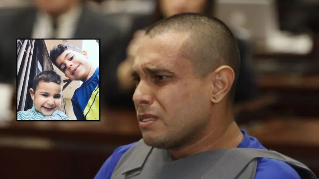 Ex-Pastor acusado de abusar e matar filho e enteado será julgado este mês em Linhares Arte com foto do Ex-pastor que abusou e ateou fogo no filho e enteado em destaque e do lado esquerdo em uma foto menor as duas vitimas