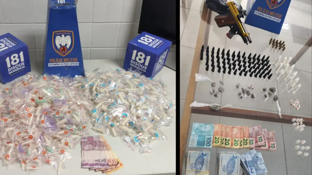 Entorpecentes apreendidos em bairros da Serra