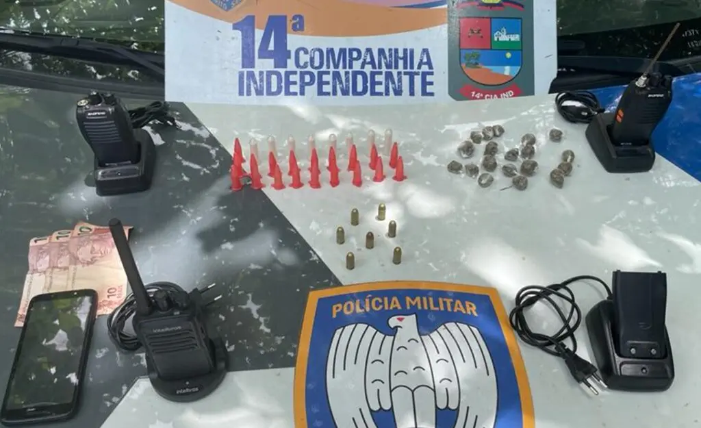 Material ilícito apreendido em Enseada de Jacaraípe