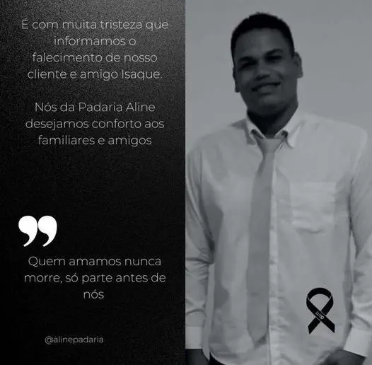 Vítima fatal Isaque Silva dos Santos, de 21 anos