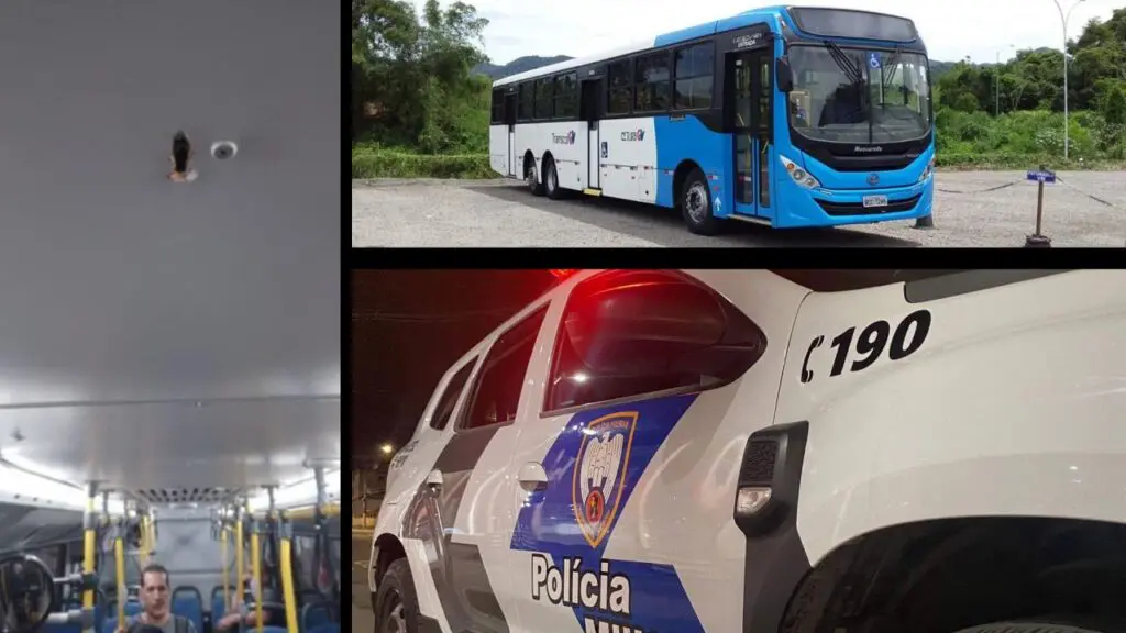 Assaltantes atiram no teto de ônibus durante assalto na Grande Vitória