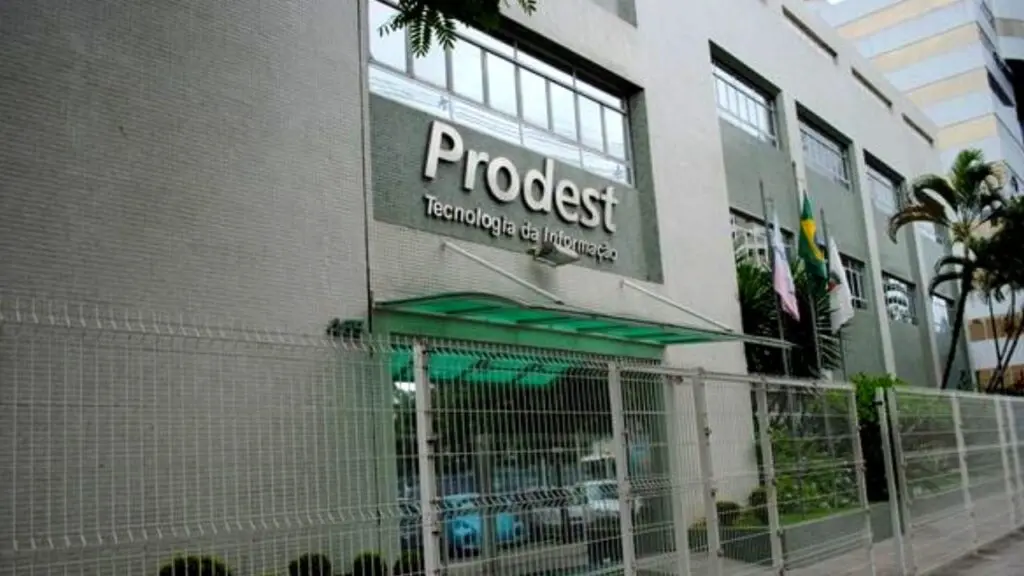 Concurso da Prodest contará com 35 vagas e salários de R$7 mil na Grande Vitória Foto da fachada da Prodest localizada na Grande Vitória