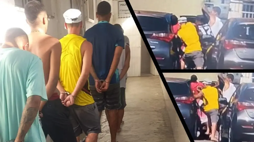 Vídeo: quadrilha é presa pela PM após sequestrar homem em plena luz do dia na Serra