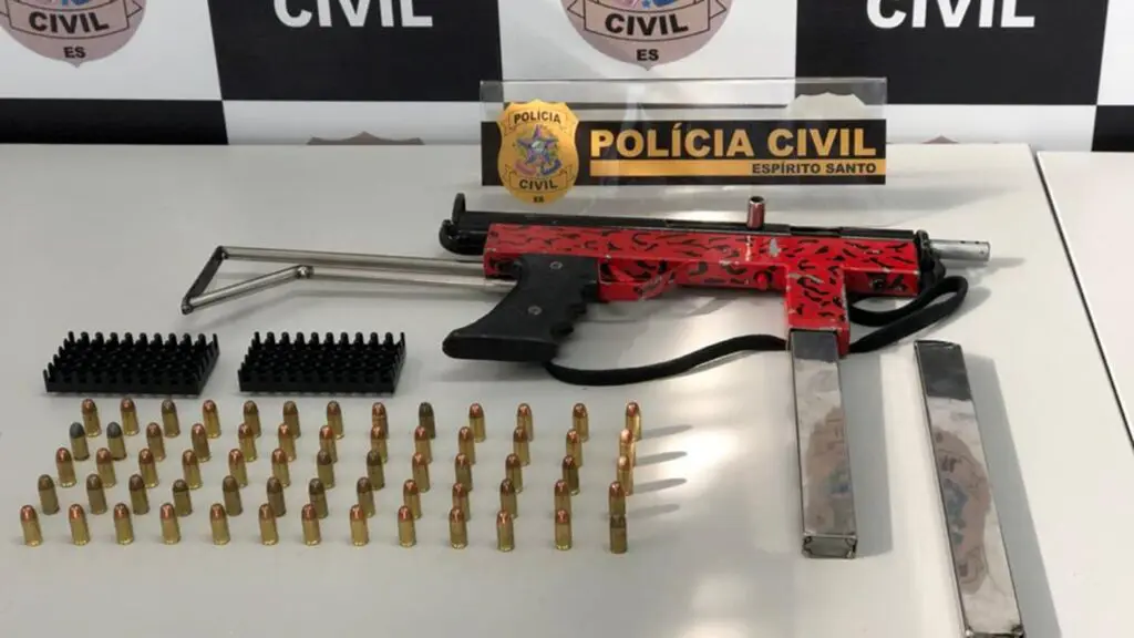 O projeto de lei quer bonificar policiais por apreensão de armas de fabricação caseira no ES