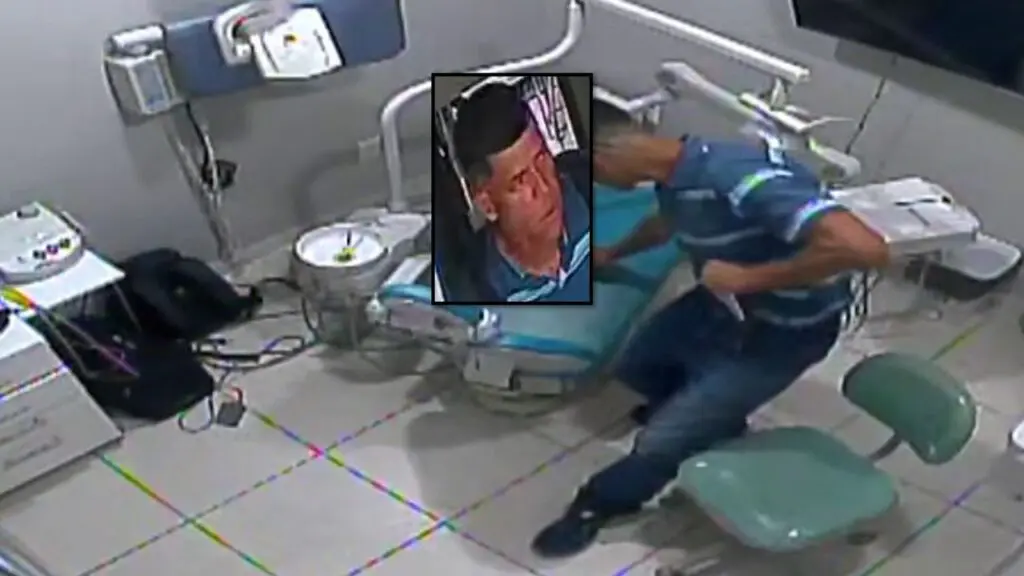 Vídeo: homem se passa por cliente e furta consultório de odontologia na Serra