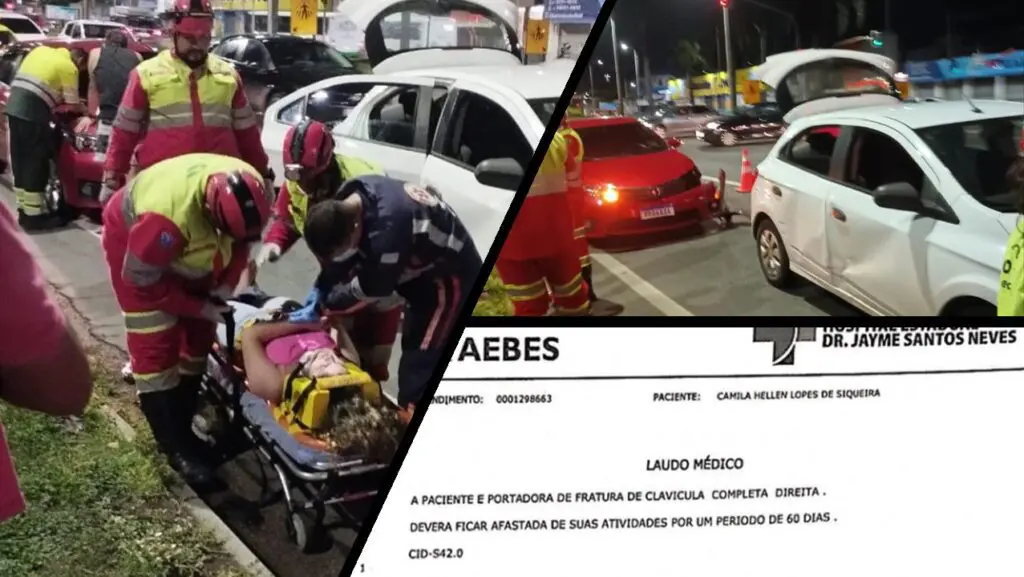 Passageira da Serra sofre acidente causado por motorista de App e empresa 99 se nega ajudar