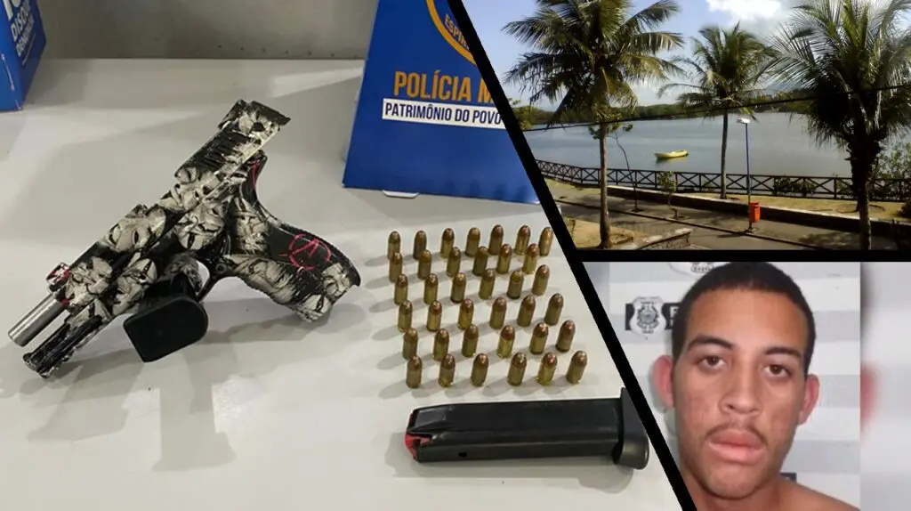 Polícia Militar prende gerente do tráfico escondido embaixo da cama em Vitória Monstrinho caiu com arma em Andorinha