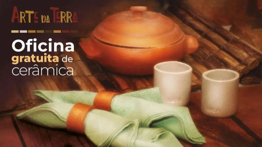 Arte da Terra: oficina gratuita com aulas de cerâmica em Porto Canoa e Jacaraípe