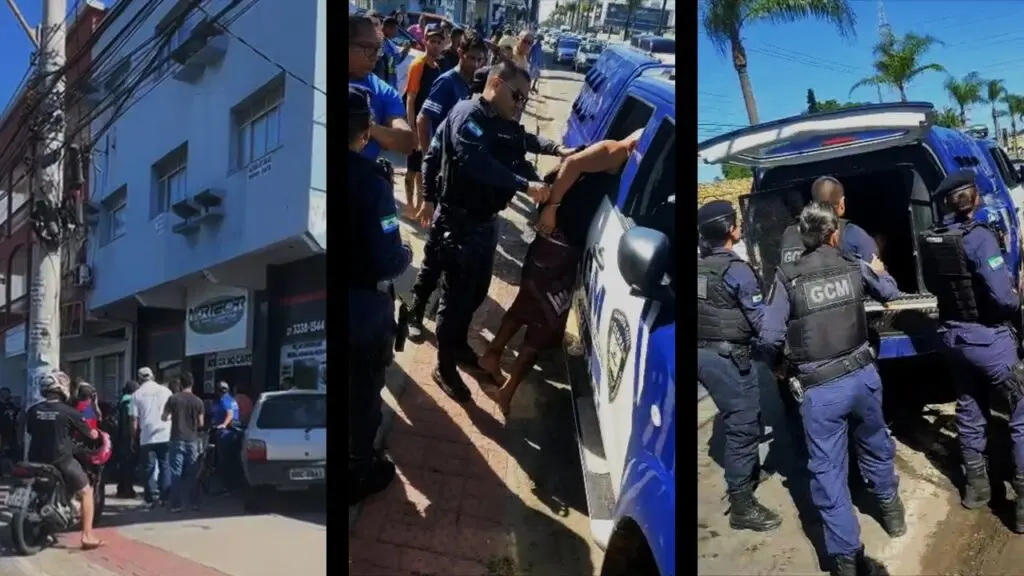 Vídeo: Guarda da Serra prende assaltante após este levar uma dura da população em Jardim Limoeiro