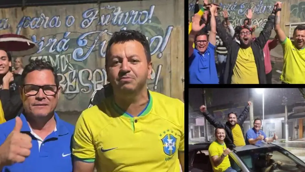 comemorações da vitória nas eleições de Barcelona!