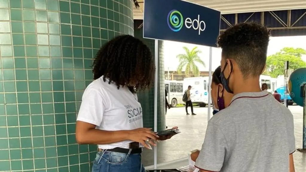 EDP realizará pré-cadastro de tarifa social nos Terminais da Grande Vitória EDP - quiosque da empresa onde há cadastros para a tarifa social.