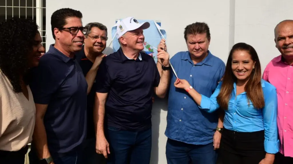 Além de Pablo Muribeca, a inauguração contou com a presença do presidente da ALES, Marcelo Santos (Podemos)