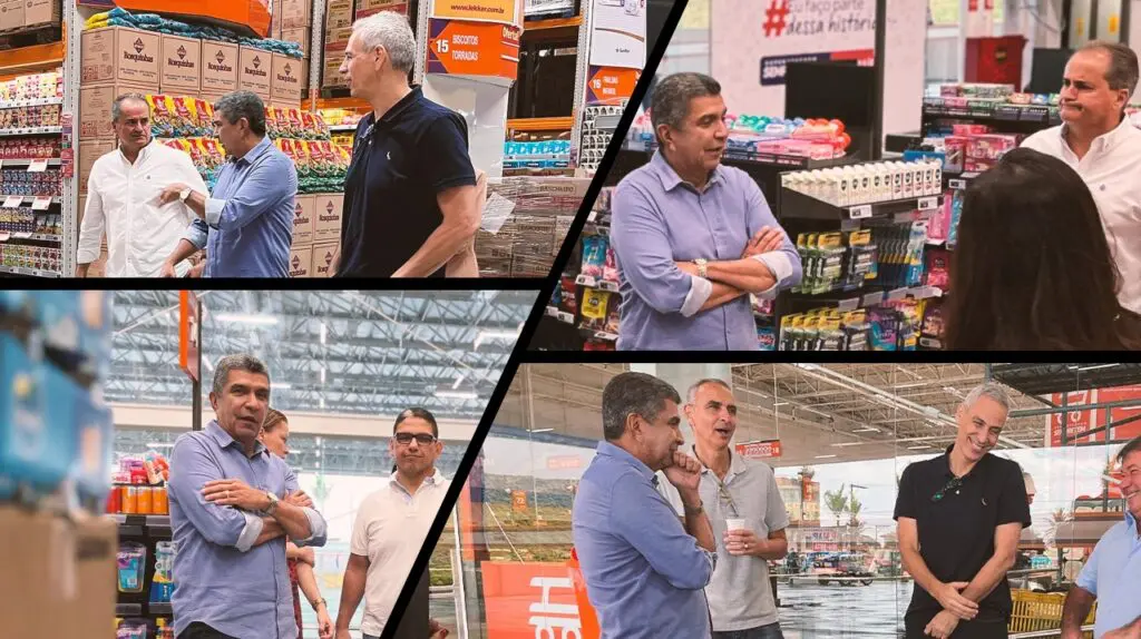 Prefeito da Serra visita nova unidade do Sempre Tem do Grupo Carone antes da inaguração em Jacaraípe