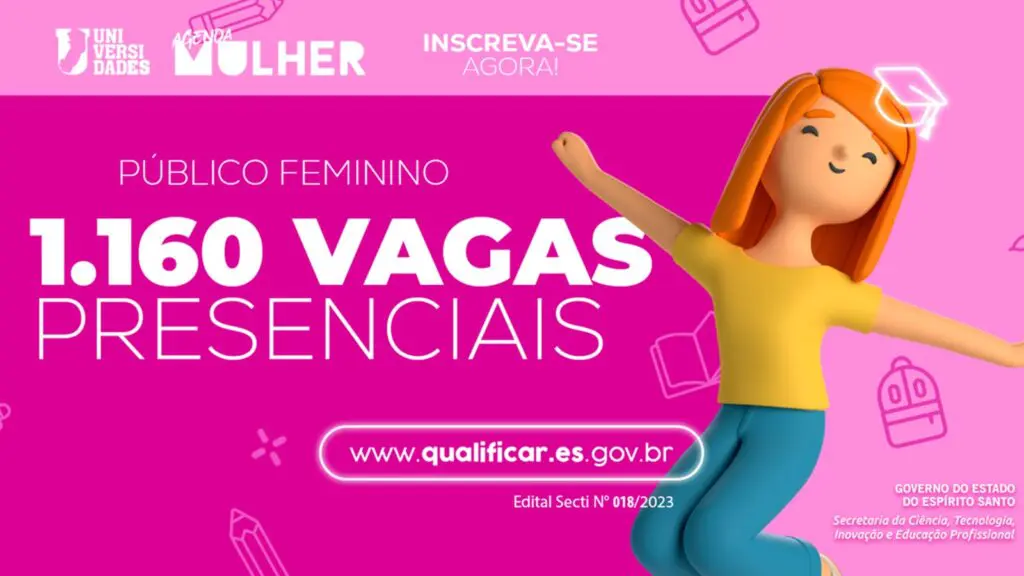 Qualificar ES Mulher abre mais de mil vagas gratuitas de cursos de capacitação profissional, saiba como participar