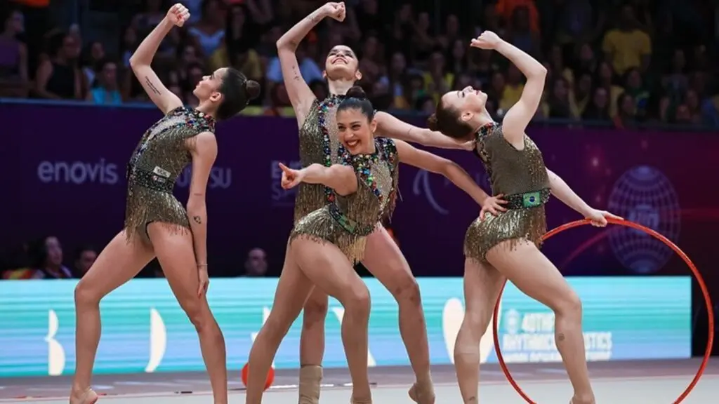 Ginastas capixabas se destacam no mundial e conquistam vaga para a Olimpíada de Paris 2024 Ginastas capixabas no mundial de Valência