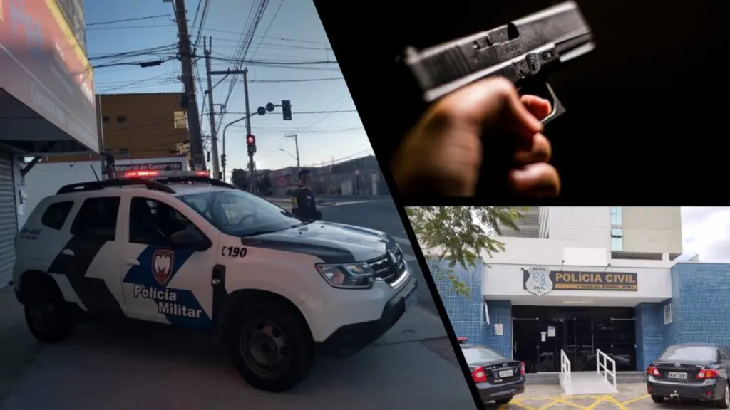 Assaltantes são detidos pela Polícia Militar após roubar casal em ponto de ônibus em Feu Rosa Polícia Militar prende assaltantes em Feu Rosa