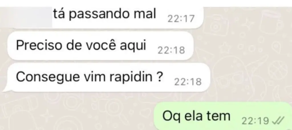 Print com a conversa dos criminosos armando a Cilada