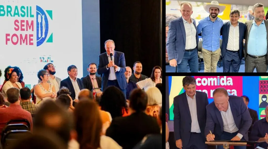 Renato Casagrande assina termo de adesão ao Plano Brasil Sem Fome em evento no ES Renato Casagrande assina o Plano Brasil Sem Fome