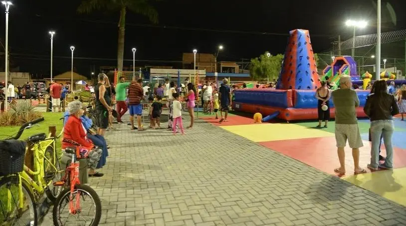 Praça de Serra Dourada III no dia da reinauguração - Foto: Dayana Souza