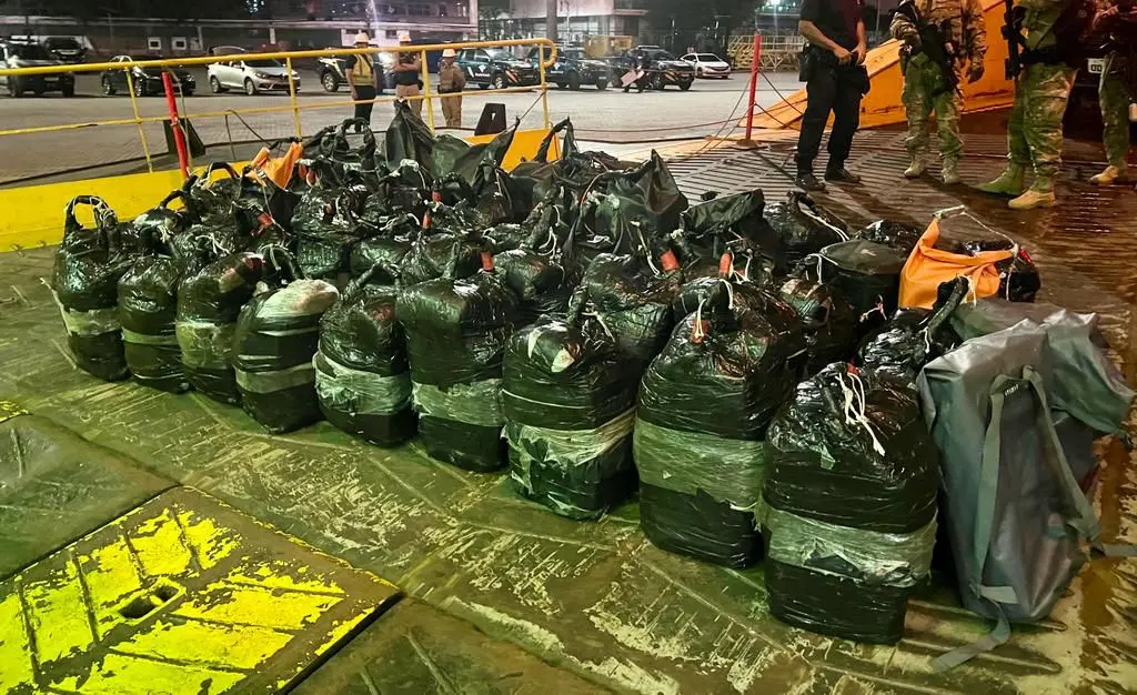 Drogas apreendidas durante a operação da Polícia Federal