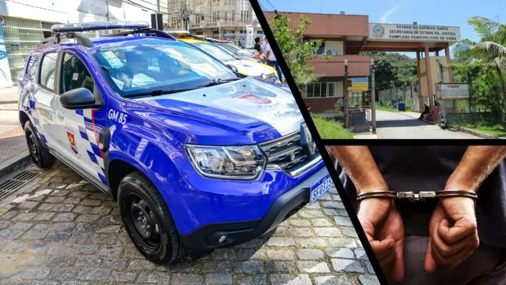 Guarda de Vitória prende sujeito após perseguição frenética em Vitória Guarda de Vitória prende sujeito pilotando veículo roubado em Vitória.