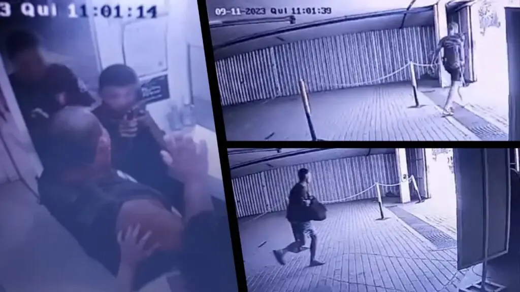Vídeo: Assaltantes invadem estacionamento de shopping em Laranjeiras e fazem um corre frenético Vídeo: Assaltantes invadem estacionamento de shopping em Laranjeiras e fazem um corre frenético