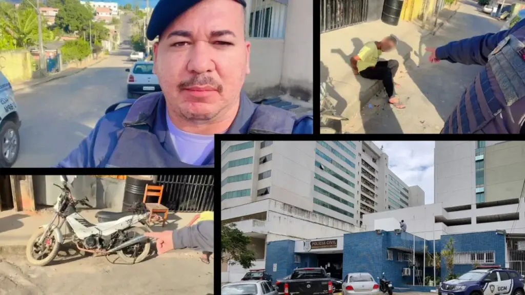 Polícia Militar recupera moto tomada de assalto minutos após o crime na Serra Polícia Militar prende ladrão de moto minutos após o assalto na Serra.