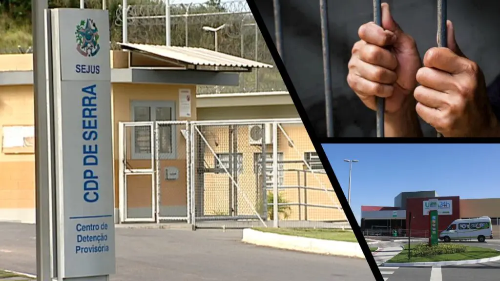 Detento morre após ser encontrado com sinais de agressão dentro de cela no CDP da Serra Detento morre após sofrer violência em presidio da Serra.