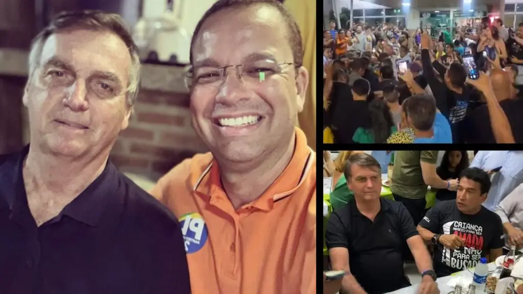Jair Bolsonaro muda cronograma para se reunir com apoiadores e lideranças políticas na Serra Jair Bolsonaro durante visita na Serra
