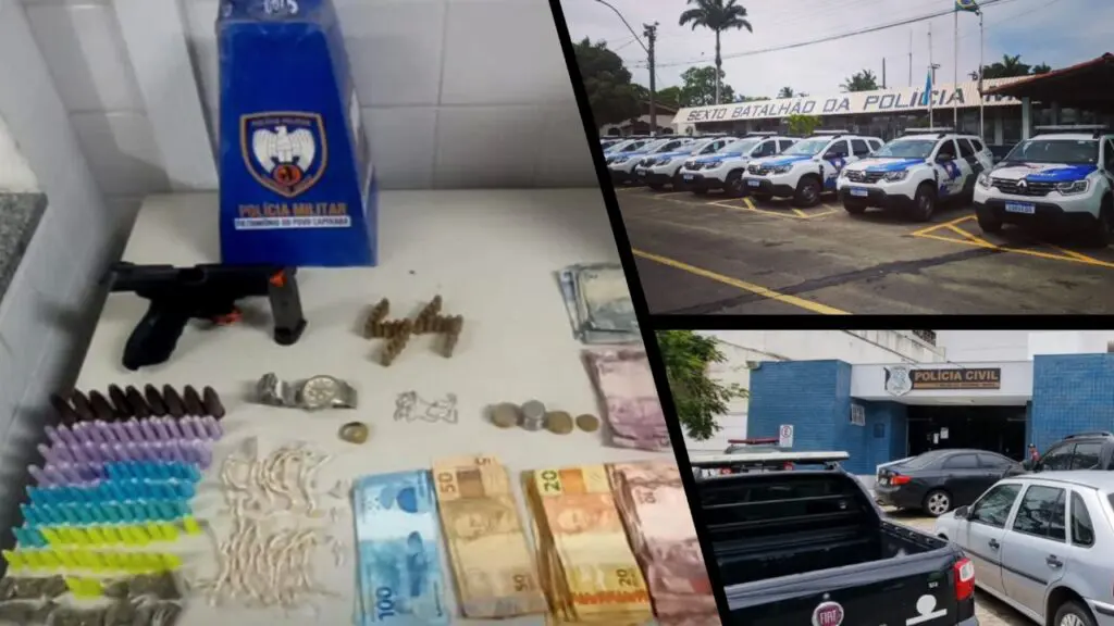 Polícia Militar arrocha boca e prende traficantes arma e drogas em Planalto Serrano Polícia Militar prende 3 traficantes na Serra.